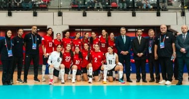 منتخب ناشئات الكرة الطائرة يواجه تشيلى اليوم فى بطولة العالم