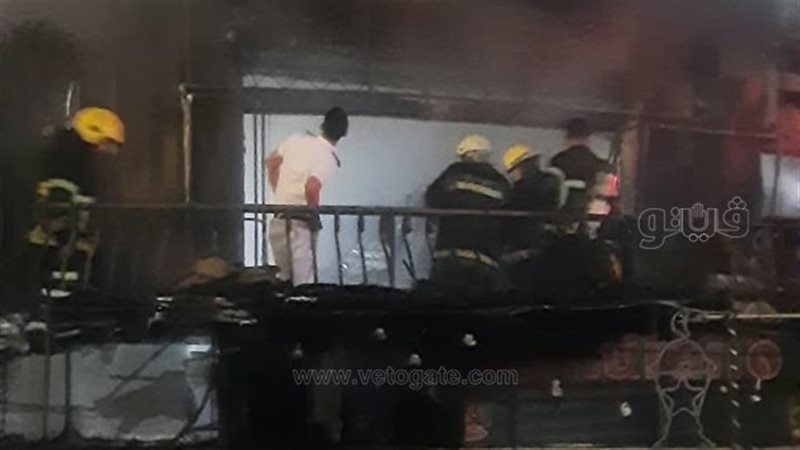 أول صور لحريق كافيهات ومطاعم أسفل عقار بدار السلام و4 سيارات إطفاء تمنع الكارثة (صور)